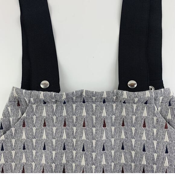 Leoca Paris Patterned Suspender Skirt Size 6 - Picture 6 of 10